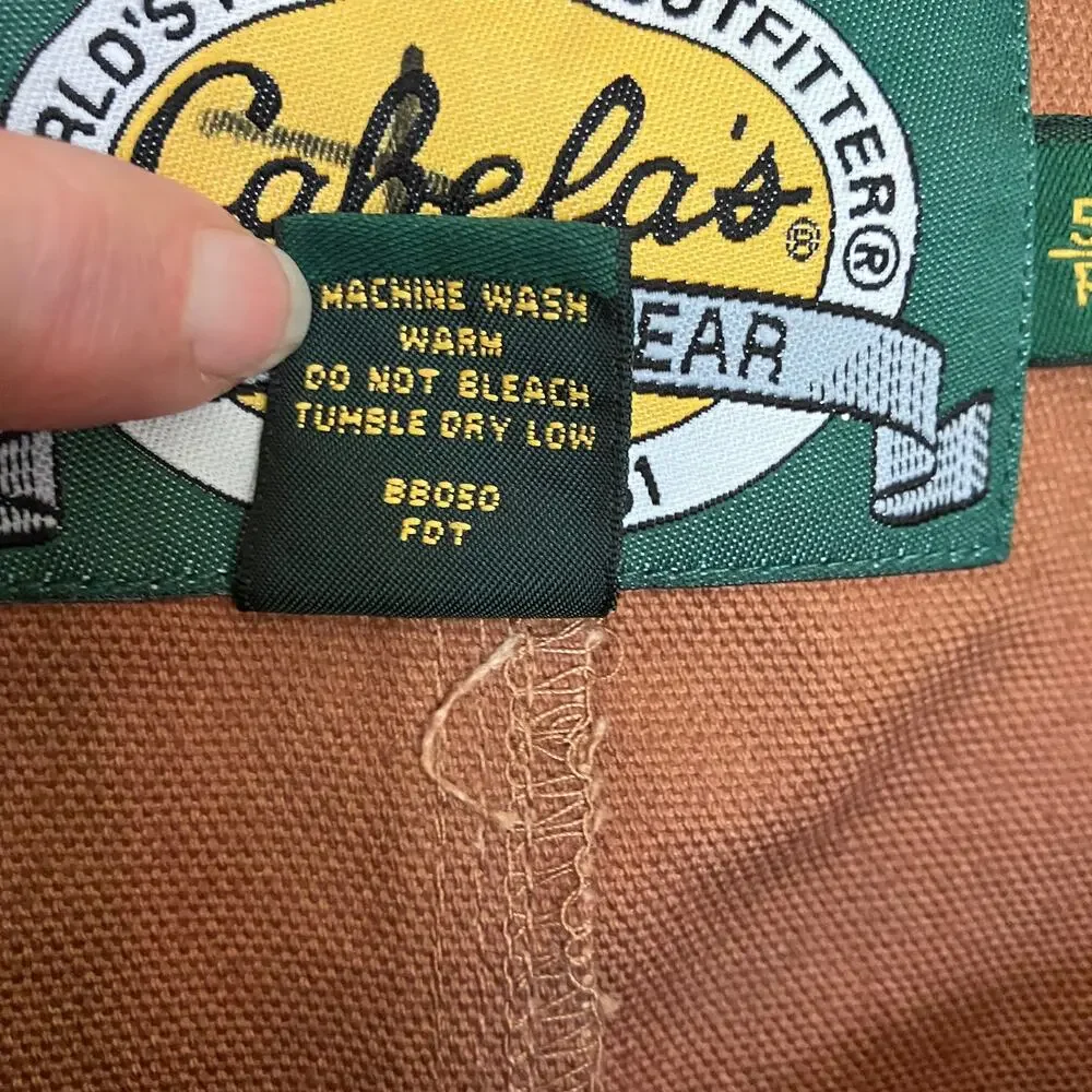 Cabela's Bib Overalls 5XL Reg Men's Unlined Duck Work Outdoor Gear 100% Cotton
